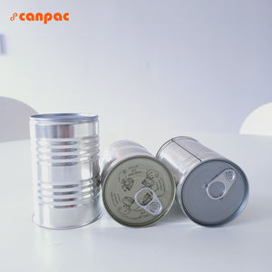 3 Pieces Tin Food <b>Cans</b> (Bean/Nut) in Cylinder Shape Tin Free Steel Customized CMYK 4-6 Colors Packaging - Product Image 3