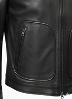 Blouson aviateur en cuir pour homme, hiver, à capuche, rembourrage épais, écologique, coupe-vent, imperméable, formel, court, grandes tailles et tailles plus