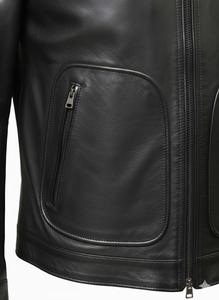 Chaqueta de cuero, chaqueta con capucha, chaqueta bomber, chaqueta corta, chaqueta de cuero de invierno, chaqueta para hombre, chaqueta de talla grande, chaqueta de talla grande - Product Image 4