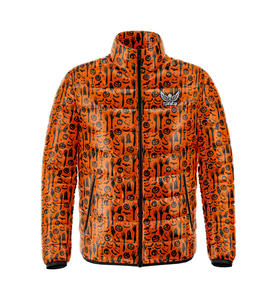 Manteaux en duvet rembourrés à imprimé sublimé pour hommes Veste en duvet personnalisée North Veste en duvet noire de haute qualité pour hommes - Product Image 2