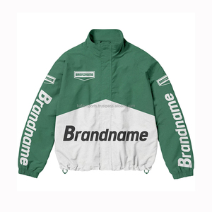 2025 nouvelle vente en gros femmes High Street logo personnalisé grande taille brodé veste coupe-vent letterwomen varsity veste pour dames - Product Image 1