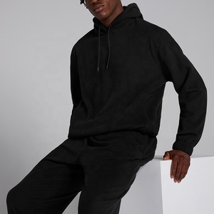 Hot Sale 100% Polyester Fleece Tracksuit for Men Streetwear Hoodie and Jogger Set - Product Image 5