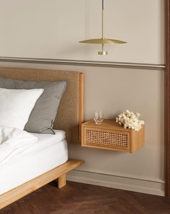 Chất lượng cao bằng gỗ nổi đầu giường, treo tường bên giường bảng với Mở Kệ và ngăn kéo, bàn cạnh giường ngủ được thực hiện tại Việt Nam - Product Image 4