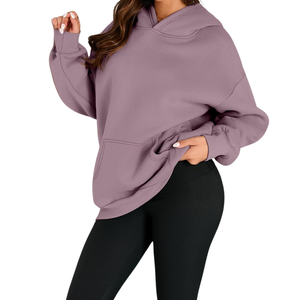 Sudadera con capucha de lana de algodón 100% de alta calidad para mujer, transpirable, cómoda, Heavygsm para la temporada de invierno - Product Image 3