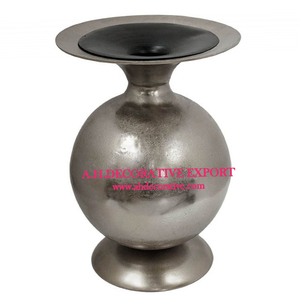 Jarrón de Metal de diseño de lujo con recubrimiento de polvo negro hecho a mano, centro de mesa decorativo para fiestas y Navidad para decoraciones de mesa de hoteles - Product Image 3