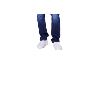 Jeans da Uomo Lazer a Gamba Dritta Blu Denim Taglia 32x34 Vintage Hip Hop Streetwear a Gamba Larga con Tessitura a Maglia Colore Scuro Chiaro - Product Image 3