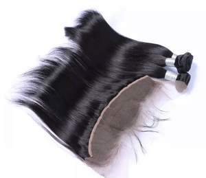 Paquets de cheveux de donneur individuel Remy de haute qualité sans enchevêtrement bouclés droits jeune indien brut sans couture vendeur d'extensions humaines 1kg - Product Image 1