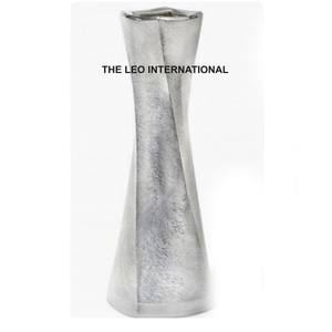 Vase à fleurs plaqué or aluminium métal Unique fait à la main luxe à la mode vase à fleurs en fer côtier - Product Image 6