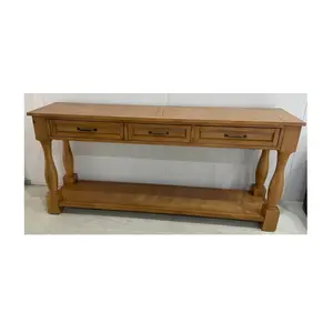 Made With Solid Wood Console Tables Modern European Antique Style For Office Building Wholesale Made In Vietnam