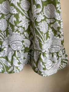 Top con estampado de bloques a mano Top de algodón de verano Blusa de algodón hecha a mano para mujer - Product Image 4