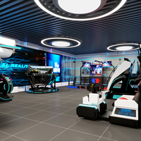 Station de jeu multijoueur d'usine, casque de réalité virtuelle, expérience de parc d'attractions familial, en vente, machine de jeu VR 3D 5D 7D 9D