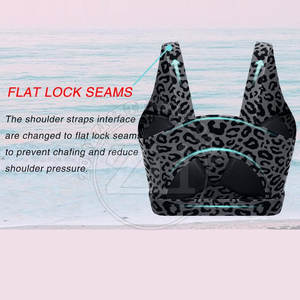 เสื้อชั้นในออกกำลังกายสำหรับผู้หญิง แบบซัพพอร์ตสูง ระบายอากาศได้ดี น้ำหนักเบา เหมาะสำหรับโยคะและฟิตเนส มีโลโก้ด้านหน้า ผลิตจากวัสดุสแปนเด็กซ์/ไนลอน ปรับแต่งขนาดและสีได้ - Product Image 5