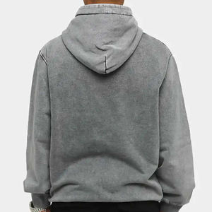 Sweat à capuche surdimensionné en coton épais et éponge 440G personnalisé, sweat à capuche vierge, poids lourd, lavé à l'acide, sweats à capuche pour hommes - Product Image 2