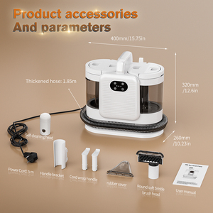 Limpiador de alfombras de vapor de alta temperatura Máquina de limpieza de tapicería de mano portátil para sofá y asientos de automóvil - Product Image 6