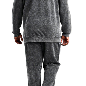 2025 Conjunto de chándal de moda al por mayor Producto de alta demanda Última colección Hombres Lavado ácido Chándal de lavado ácido hecho en fábrica Hombres - Product Image 6