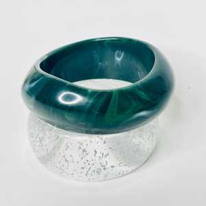 Lớn phong cách quá khổ hình học Acrylic Bangles thời trang mang nhãn hiệu nhựa phụ kiện với thiên thần và tình yêu chủ đề - Product Image 6