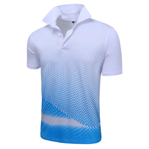 Polo pour homme de qualité supérieure, sublimation, évacuation de l'humidité, léger, respirant, toucher doux, logo personnalisé, OEM ODM - Product Image 2