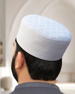 Topi de prière islamique à porter au quotidien pour hommes fabriqué avec des coutures fines et un matériau respirant pour un port prolongé - Product Image 5