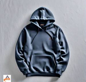 ผู้ชายมีสไตล์ 350 GSM เสื้อฮู้ดคลุมด้วยผ้าเสื้อฮู้ดขนแกะกันลมสําหรับงานหนักพร้อมซับในนุ่มระบายอากาศคุณภาพสูงสวมใส่ฤดูหนาว - Product Image 4