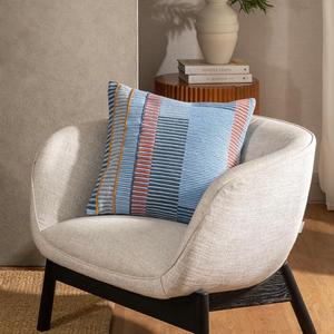 Funda de cojín bohemio de lujo para exteriores con patrón geométrico Vintage único, almohada decorativa tejida a mano, textiles indios H/L - Product Image 1