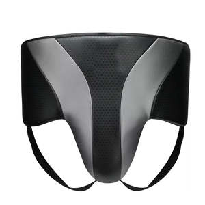 Customized Logo Printed Groin Guard for Men Low MOQ Solid Color Leather Groin Guard for Men's - Product Image 1