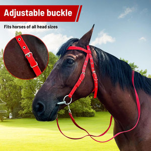 Juego de Riendas de brida de caballo ajustable, arnés de cabeza ecuestre Premium con ajuste cómodo y riendas fuertes - Product Image 4