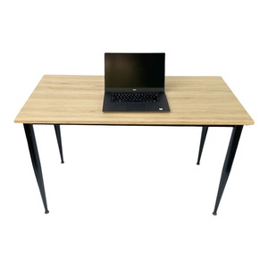 Escritorio Minimalista Moderno CONE II HBCN004 de 120x60cm, Madera Contrachapada con Revestimiento de Melamina, Patas de Hierro, Mueble de Oficina Resistente para Dormitorio - Product Image 2