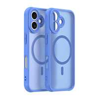 Coques de téléphone portable antichoc robustes en TPU+PC avec finition mate effet soie, protection magnétique et boutons flexibles