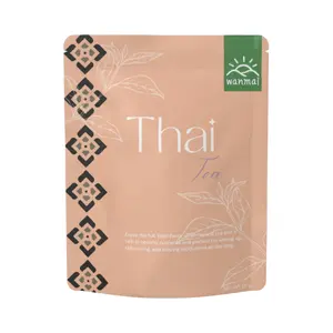 Wanmai29 Thai Thee In Kraft Weekzak Instant Honing Gember Thee Custom Smaak Poeder Thee Aangepaste Verpakkingsstijl