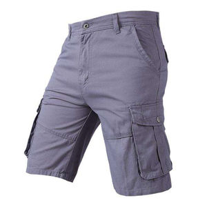 Pantalones cortos Cargo de poliéster 100% de buena calidad para hombre, ropa informal de verano, pantalones cortos con logotipo personalizado y patrón transpirable de secado rápido - Product Image 3