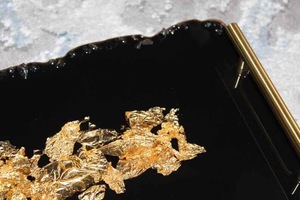 Plateau décoratif en résine de haute qualité, rectangulaire, disponible en plusieurs couleurs, pour la décoration intérieure - Product Image 4