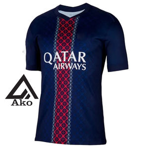 Maillot de football de l'équipe nationale 2025-26 domicile/extérieur pour hommes avec logo personnalisé, col rond, manches courtes, respirant, en polyester, par Ako - Product Image 1