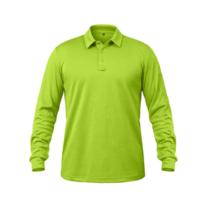 100% Long Full Sleeve Cotton Casual Long Sleeve Polo <b>t</b> Shirt Hot Selling Men's Autumn Casual for Polo Shirt - Product Image 2