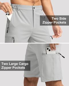 Fournisseur indien direct Shorts de fitness sportifs à séchage rapide pour hommes vente chaude respirant décontracté motif solide taille élastique toile - Product Image 5