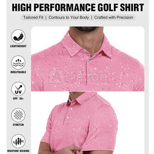 T-shirt polo grande taille au design unique Nouvelle arrivée Chemises de golf Chemises de golf à séchage rapide pour hommes - Product Image 5