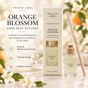 Difusor de Aroma de Flor de Azahar de Marca Privada 45ml OEM |   Fragancia Floral Mediterránea para el Hogar |   Hecho en España, UE - Product Image 2