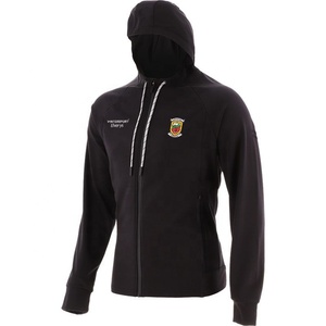 Vente en gros de sweat-shirts à capuche en polaire antibactérienne unisexe 100% polyester noir avec poche, coupe classique, fabrication sur mesure, nouveau sweat-shirt d'hiver pour le hurling - Product Image 1