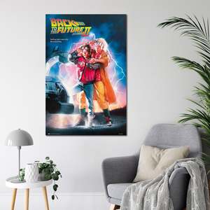 Modern Style Back to the Future Part II <b>Poster</b> Black <b>Frame</b> for Wall Decor - Product Image 2