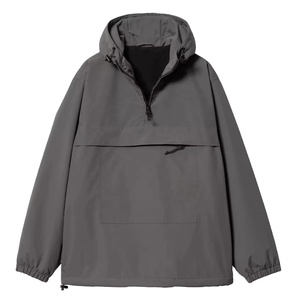 Veste coupe-vent rétro pour homme, personnalisée, zippée, en nylon imprimé, color block, été, meilleure qualité - Product Image 1