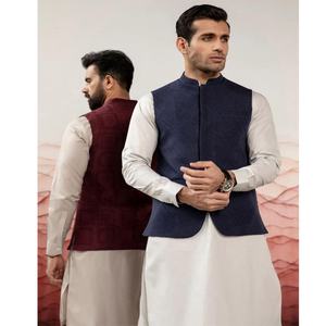 2023 hiver nouveauté haute qualité coton Shalwar Kameez robe pour hommes indien pakistanais concepteur Salwar Kameez - Product Image 3