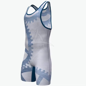 Combinaisons de lutte personnalisées en spandex, uniformes de haute qualité, respirants, écologiques, à séchage rapide, fabriqués au Pakistan, design haut de gamme - Product Image 2