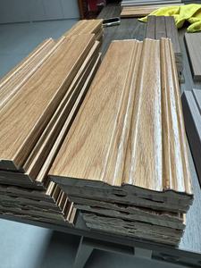 Hiện đại rắn gỗ thông MDF gỗ sồi đỏ Veneer bọc Trắng <span class=keywords><strong>m</strong></span>ồi Ốp chân tường Hội Đồng Quản trị khuôn thân thiện với <span class=keywords><strong>m</strong></span>ôi độ ẩ<span class=keywords><strong>m</strong></span> bằng chứng dễ dàng - Product Image 3