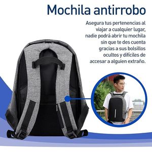 Sac à dos antivol pour ordinateur portable Bluelander 15,6 pouces, style professionnel tendance, extensible et imperméable pour les voyages en plein air - Product Image 3