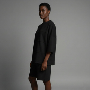 Nouveautés 2026 : Ensemble court femme 100 % coton, logo imprimé DTF personnalisé, style streetwear, ensemble 2 pièces uni Hip Hop pour femme - Product Image 2