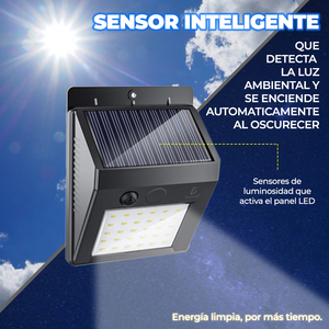 Lampe solaire LED moderne pour jardin extérieur, capteur, étanche IP65, certifiée ROHS, lumière murale réfléchissante pour aménagement paysager extérieur - Product Image 5