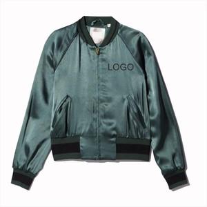 Logotipo personalizado nueva llegada 2025 ropa de mujer chaqueta en blanco Versity chaqueta Pu manga larga Crop Bomber béisbol invierno mujer chaqueta - Product Image 4