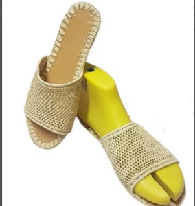 Zapatos de rafia marroquí, zapatillas de rafia, regalo de cumpleaños, zapatillas de rafia tradicionales, Babouches de rafia, regalo para ella, Raphia hecha a mano - Product Image 1