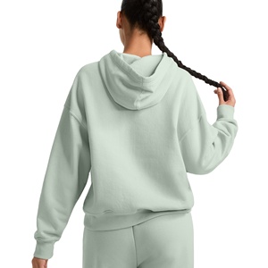 Survêtement décontracté d'hiver pour femme, imprimé logo personnalisé, écologique, 100 % coton, taille élastique, à capuche, design 2-en-1, séchage rapide - Product Image 4