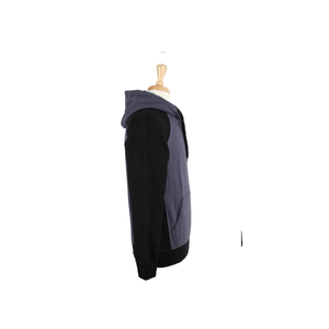 Sudadera con Capucha y Cremallera para Hombre, Manga Raglán, Corte Regular, Forro Polar de Algodón, Estilo Casual para Otoño, Color Sólido, Cremallera Completa, Bolsillo Frontal - Product Image 3