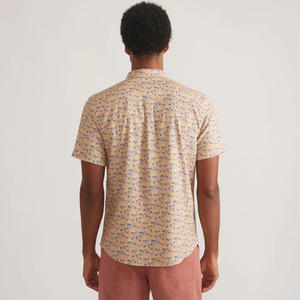 Chemises imprimées pour hommes de qualité supérieure avec broderie d'étiquette de logo personnalisé à manches courtes et marque personnalisée - Product Image 5